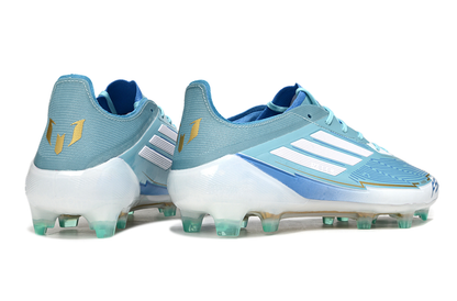 F50 Elite FG Laced Blue Ice Messi
